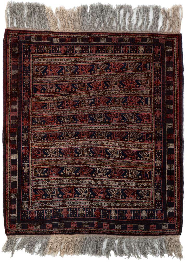 3' 6 x 4' 4 Hand Knotted Balouch Wool Rug