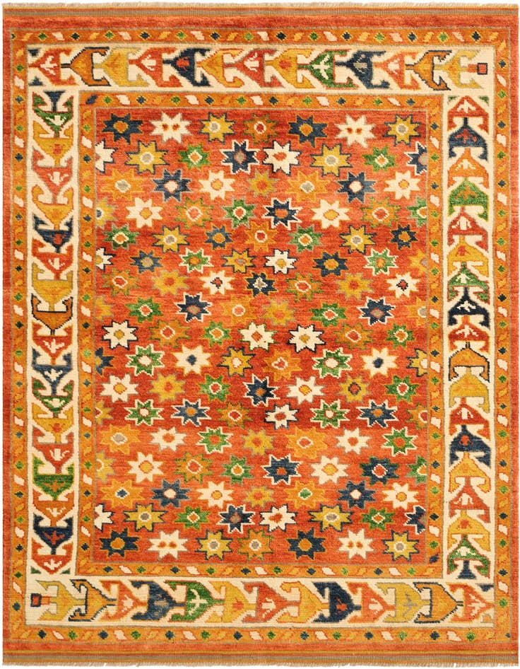 Detail image of 5' 3 x 7' 3 Hand Knotted Balouch Wool Rug