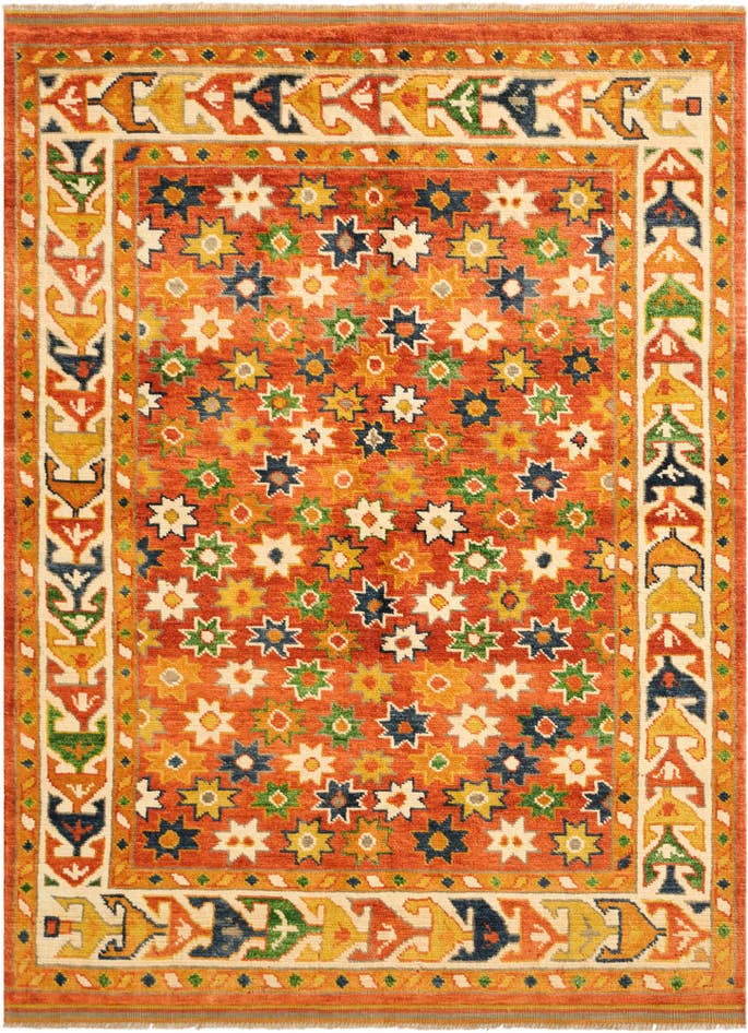 Detail image of 5' 3 x 7' 3 Hand Knotted Balouch Wool Rug