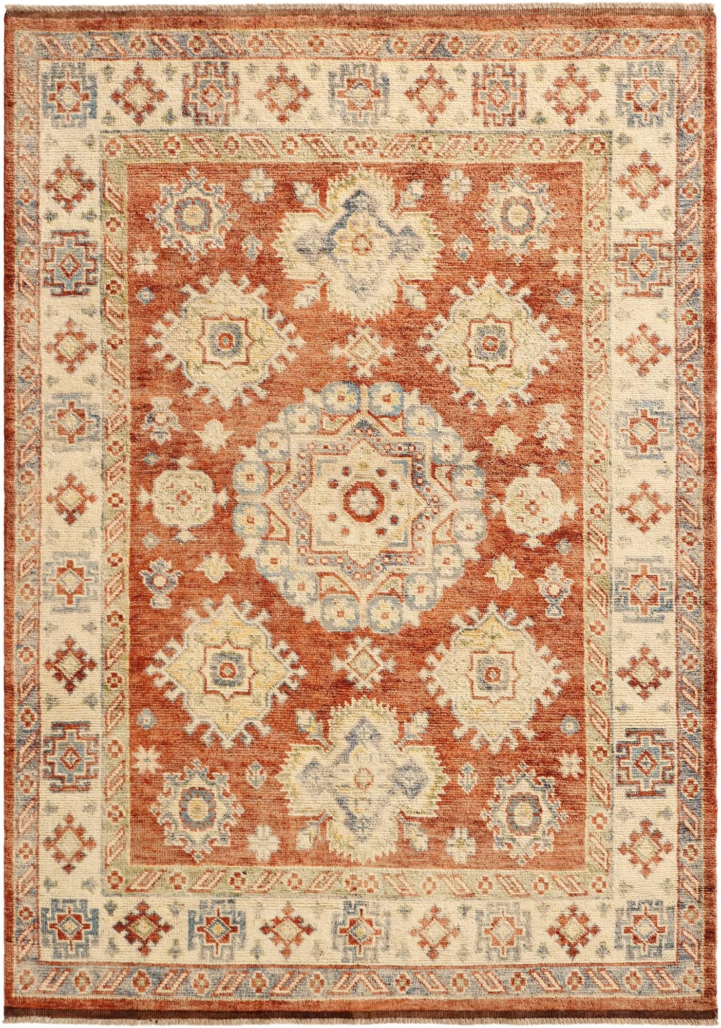 5' 8 x 8' 2 Hand Knotted Balouch Wool Rug