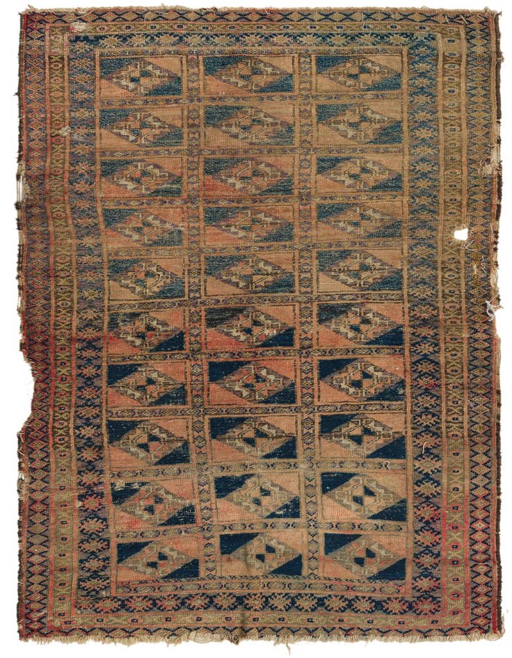 Detail image of 3' 3 x 5' 6 Hand Knotted Balouch Persian Wool Rug