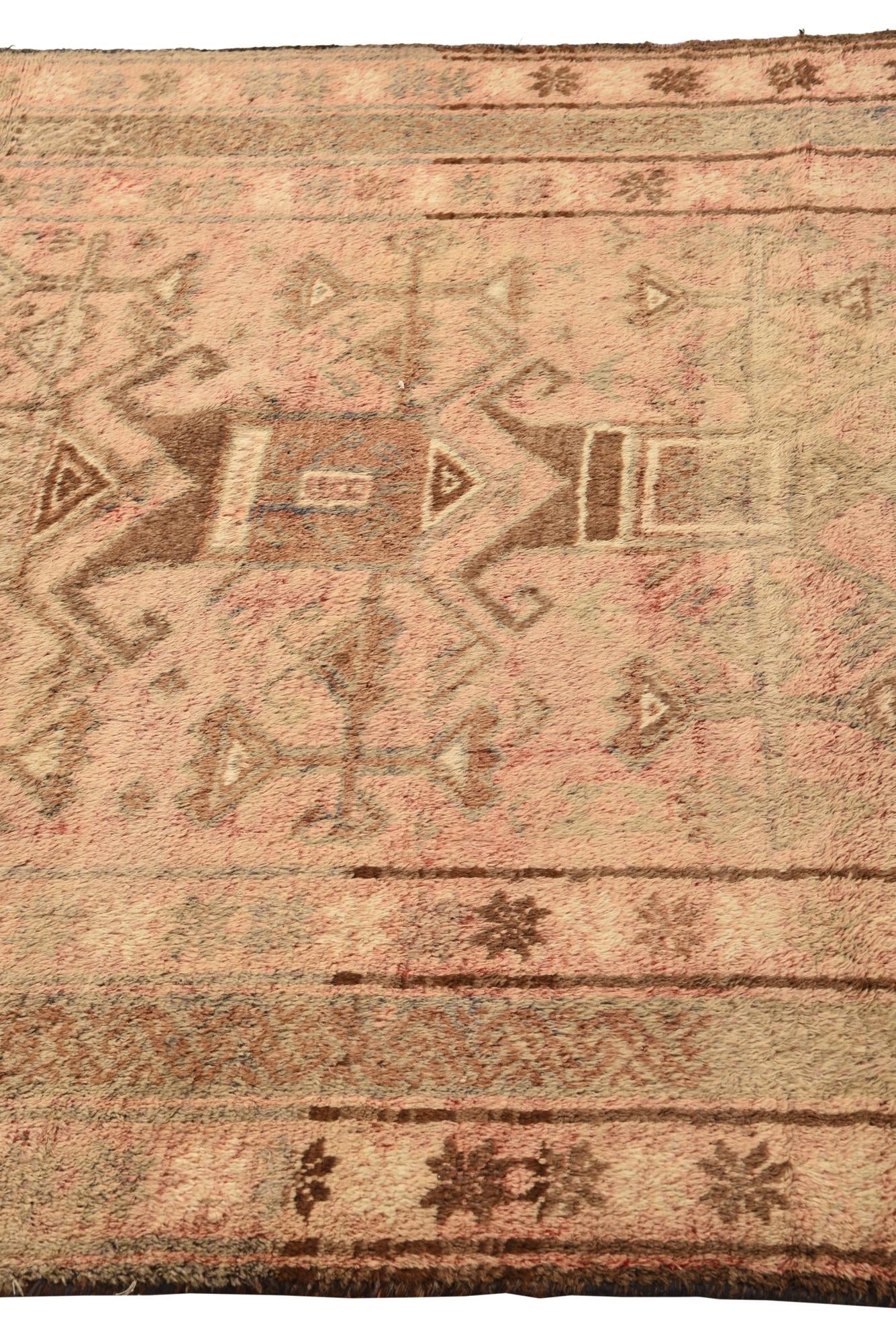 5' x 8' 1 Hand Knotted Balouch Persian Wool Rug