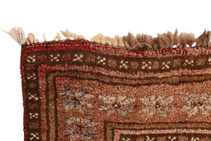 3' x 4' 3 Hand Knotted Balouch Persian Wool Rug