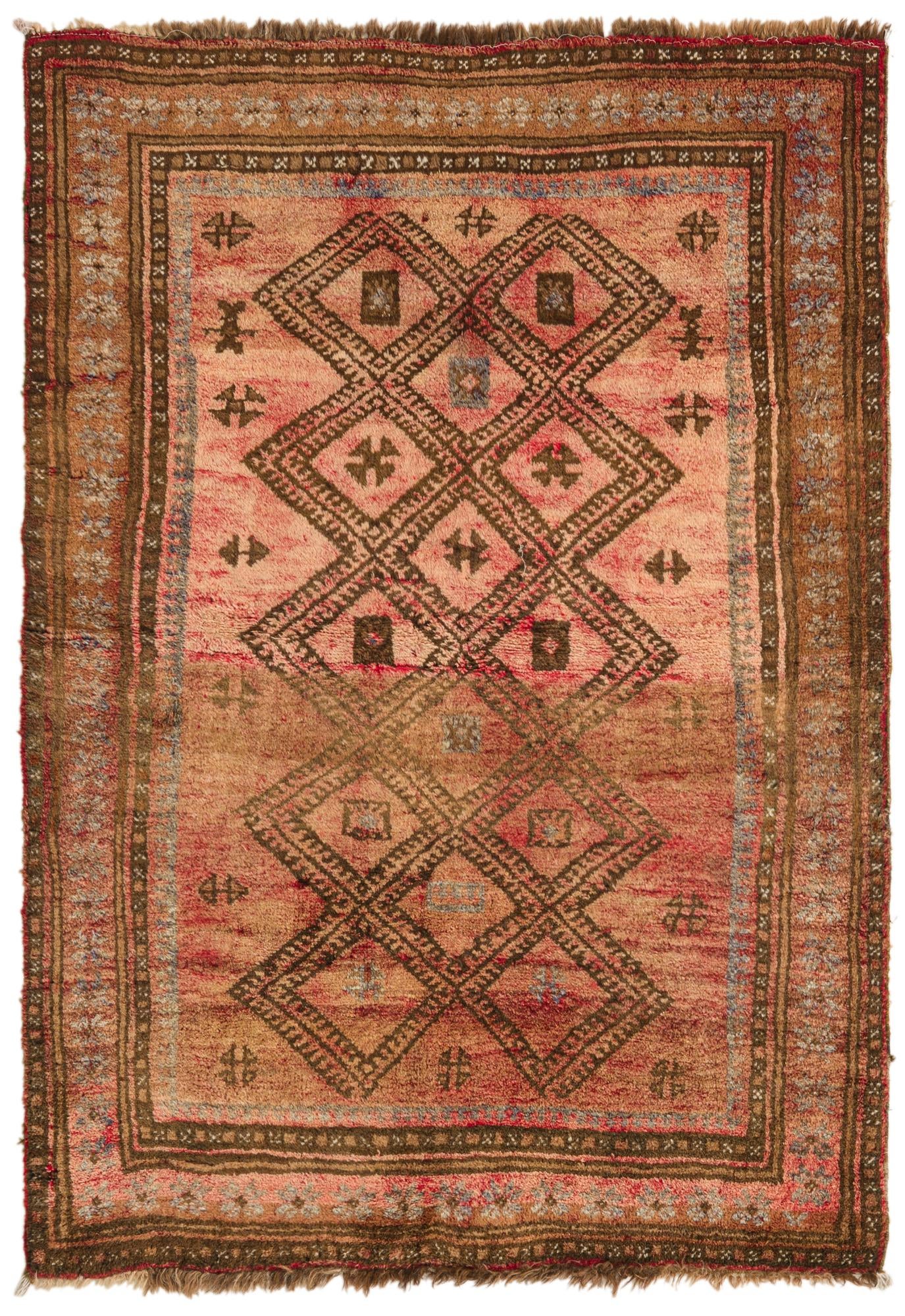 3' x 4' 3 Hand Knotted Balouch Persian Wool Rug
