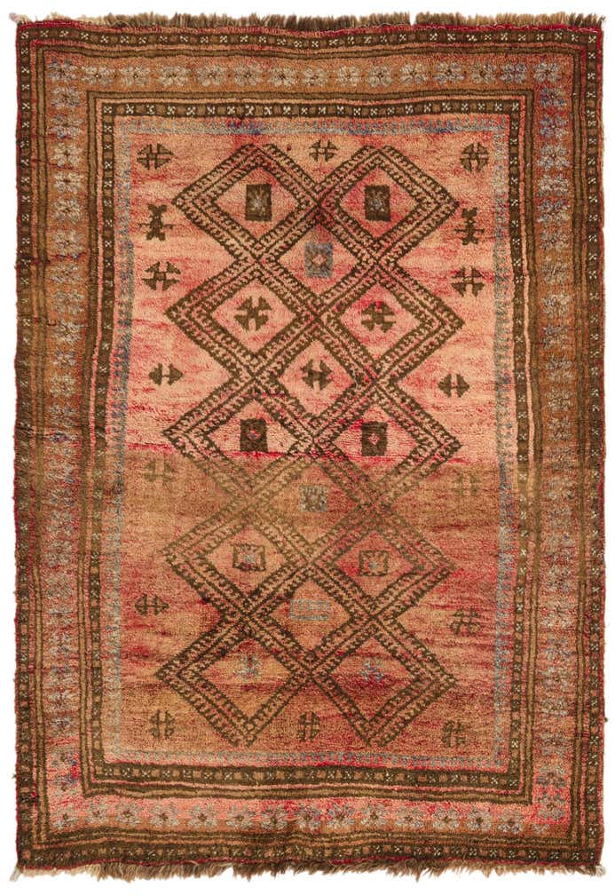3' x 4' 3 Hand Knotted Balouch Persian Wool Rug