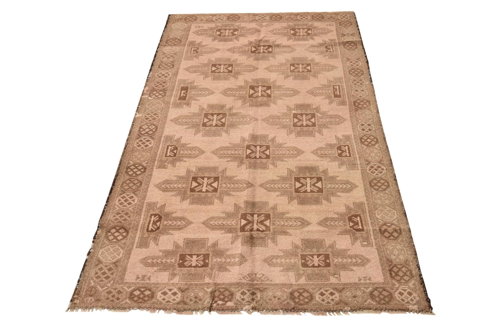 3' 3 x 6' 4 Hand Knotted Balouch Persian Wool Rug