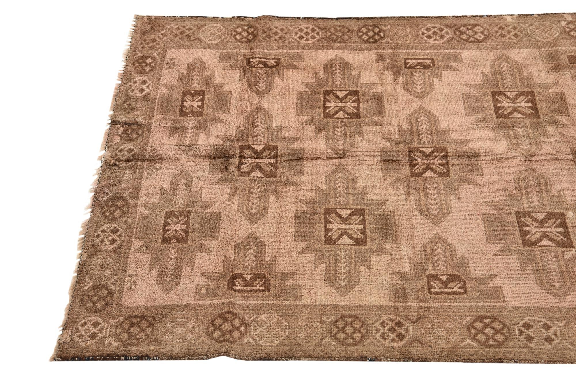 3' 3 x 6' 4 Hand Knotted Balouch Persian Wool Rug