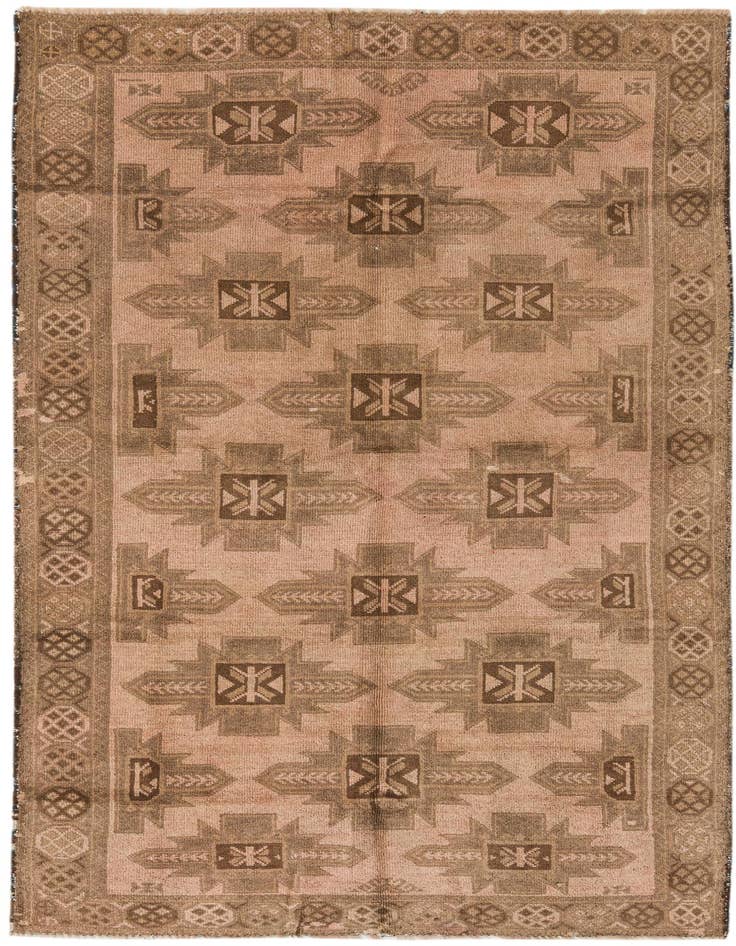 Detail image of 3' 3 x 6' 4 Hand Knotted Balouch Persian Wool Rug