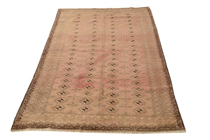Detail image of 3' 10 x 6' 4 Hand Knotted Balouch Persian Wool Rug