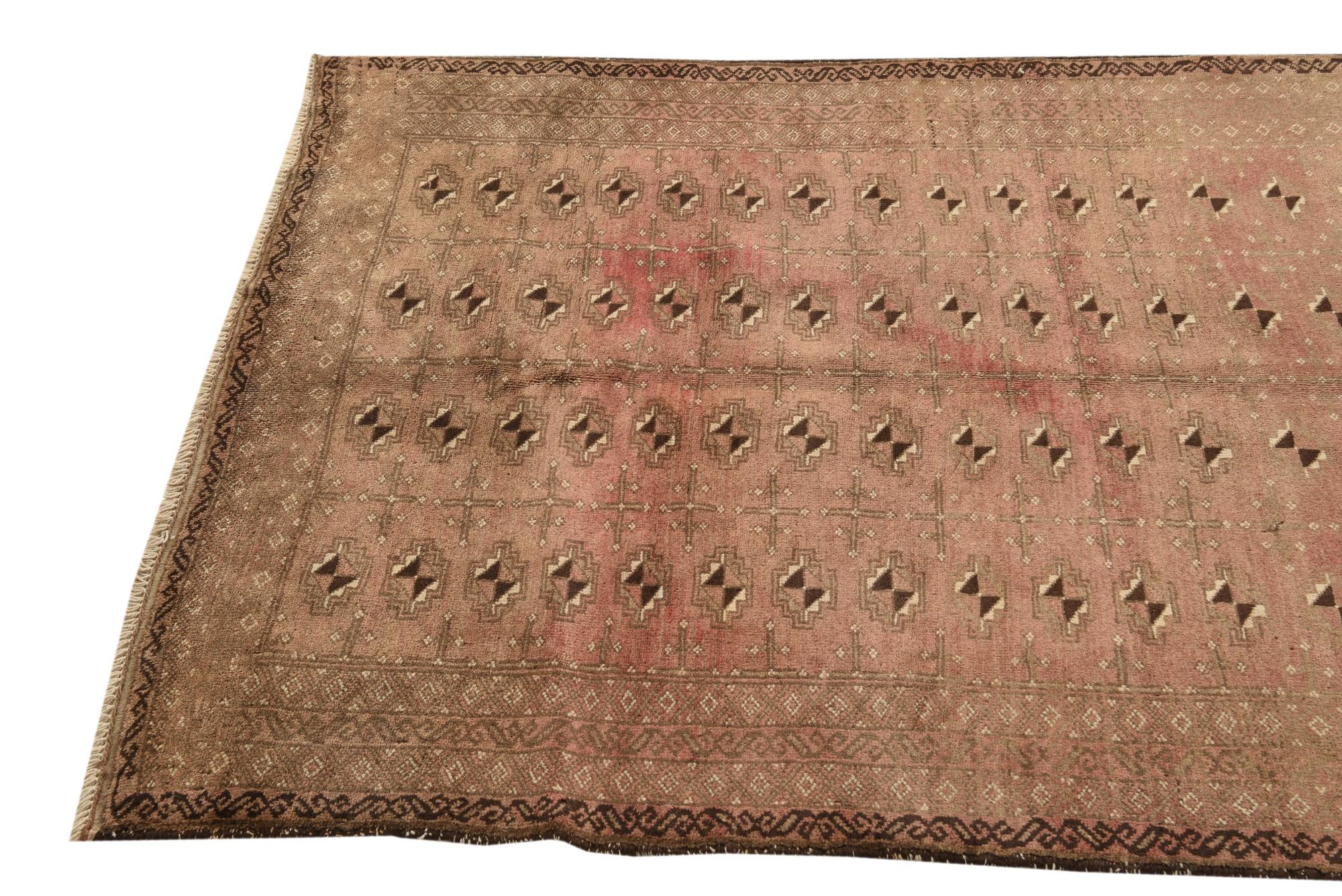 3' 10 x 6' 4 Hand Knotted Balouch Persian Wool Rug