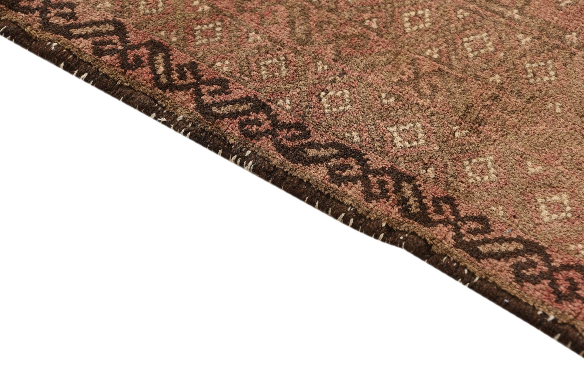 3' 10 x 6' 4 Hand Knotted Balouch Persian Wool Rug