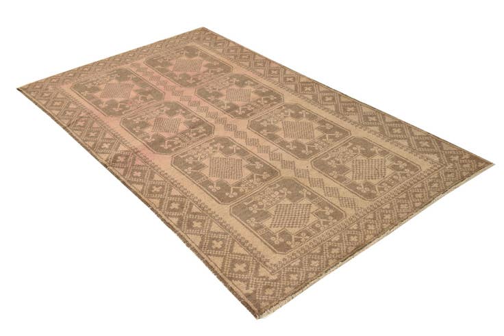 Detail image of 3' 7 x 6' 7 Hand Knotted Balouch Persian Wool Rug