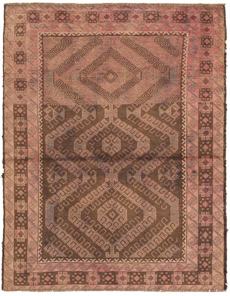Detail image of 3' 6 x 5' 7 Hand Knotted Balouch Persian Wool Rug