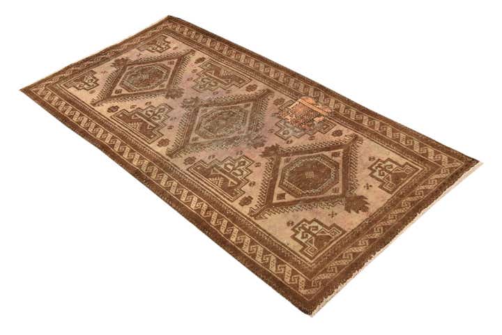 2' 8 x 5' 4 Hand Knotted Balouch Persian Wool Rug