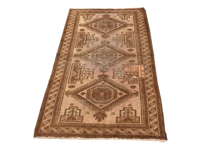 Detail image of 2' 8 x 5' 4 Hand Knotted Balouch Persian Wool Rug