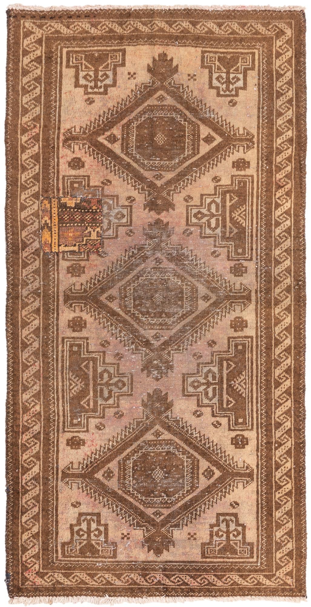 2' 8 x 5' 4 Hand Knotted Balouch Persian Wool Rug