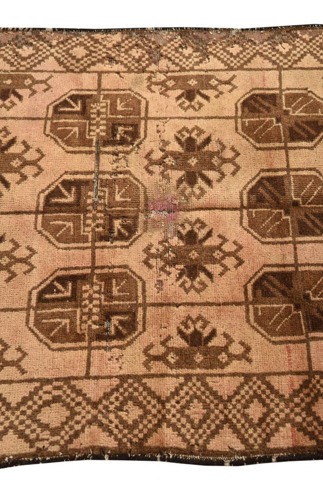 Detail image of 2' 9 x 4' 8 Hand Knotted Balouch Persian Wool Rug