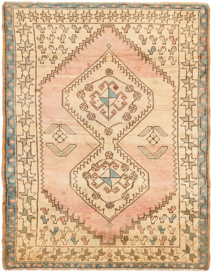 Detail image of 4' 2 x 6' 7 Hand Knotted Balouch Wool Rug