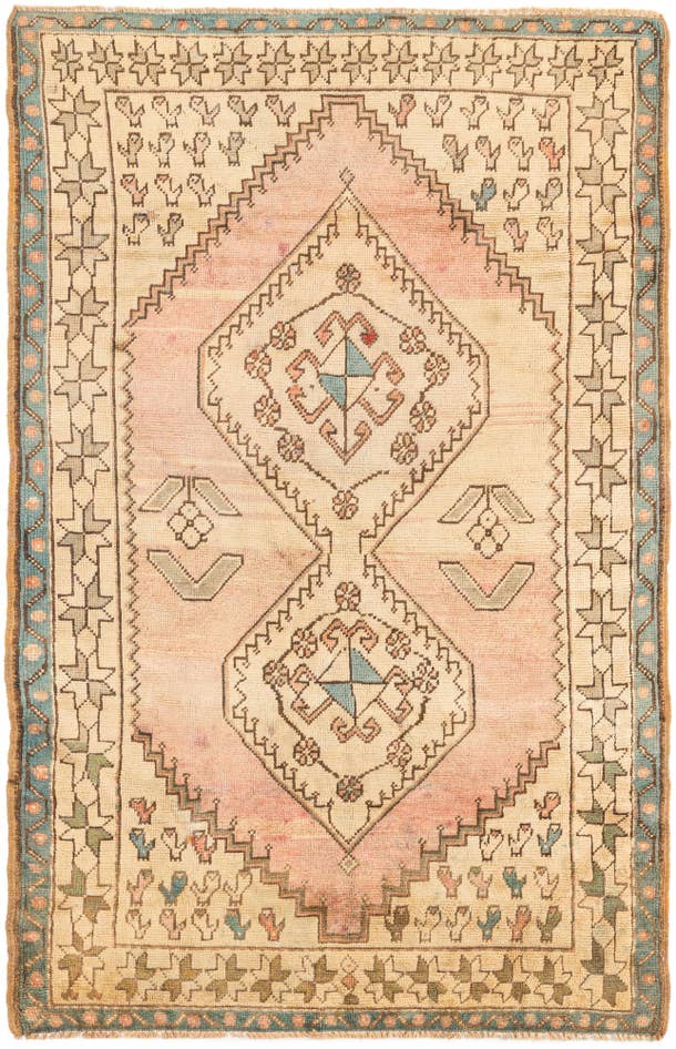 Detail image of 4' 2 x 6' 7 Hand Knotted Balouch Wool Rug