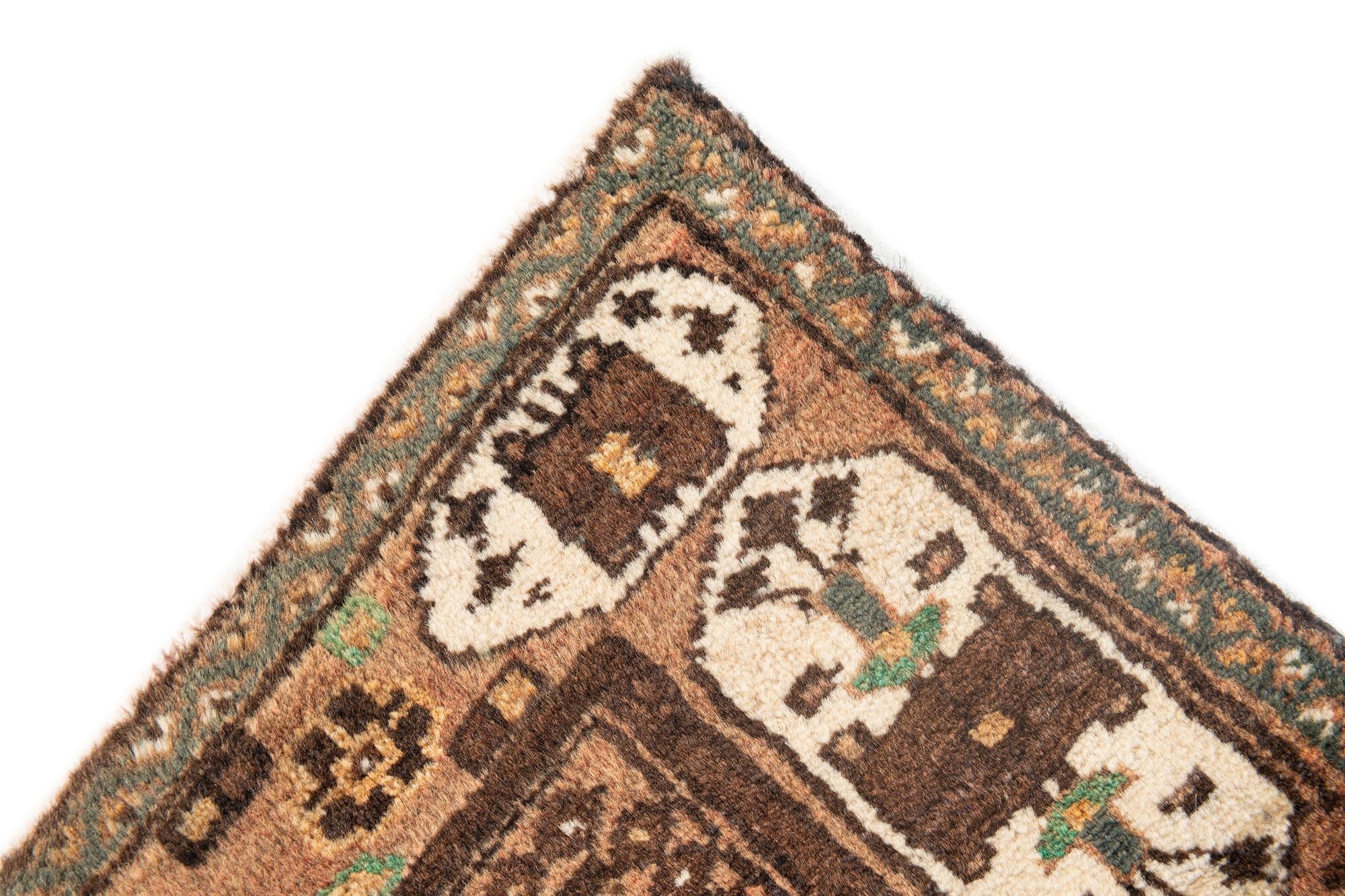 3' 2 x 4' 10 Hand Knotted Balouch Persian Wool Rug