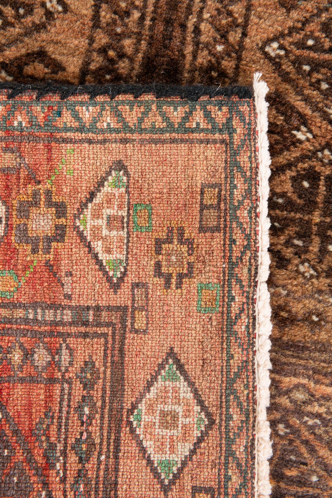 3' 2 x 4' 10 Hand Knotted Balouch Persian Wool Rug