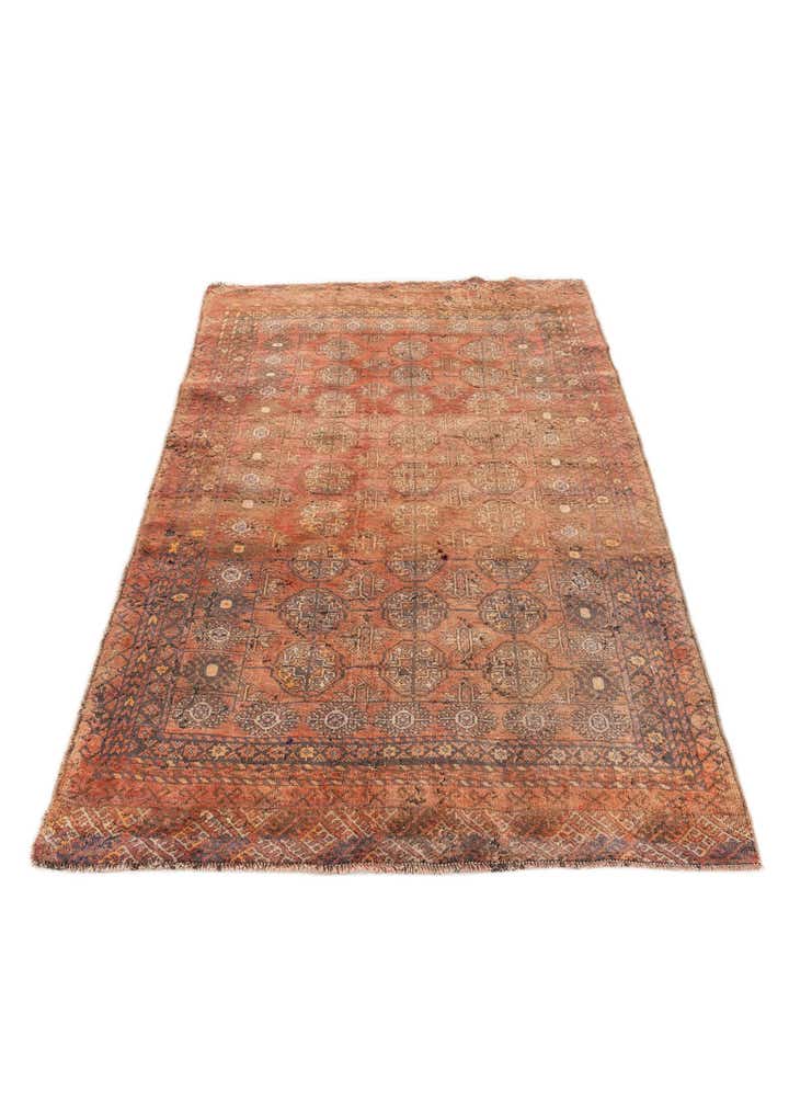3' 9 x 5' 11 Hand Knotted Balouch Persian Wool Rug
