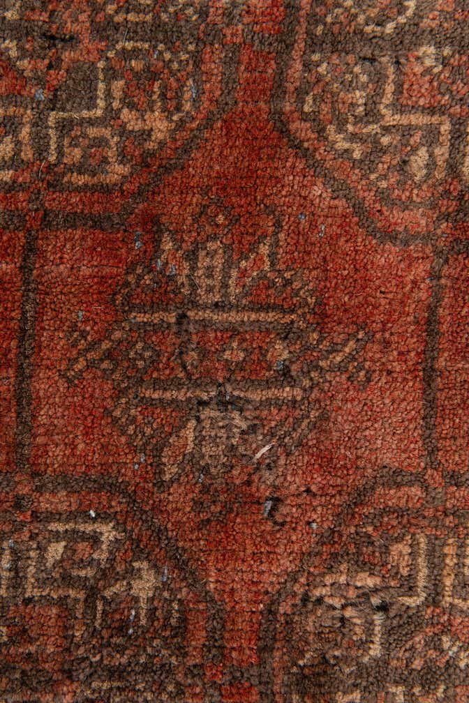 3' 9 x 5' 11 Hand Knotted Balouch Persian Wool Rug