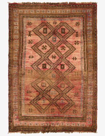 3' x 4' 3 Hand Knotted Balouch Persian Wool Rug