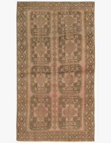 3' 7 x 6' 7 Hand Knotted Balouch Persian Wool Rug