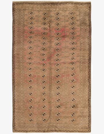 3' 10 x 6' 4 Hand Knotted Balouch Persian Wool Rug