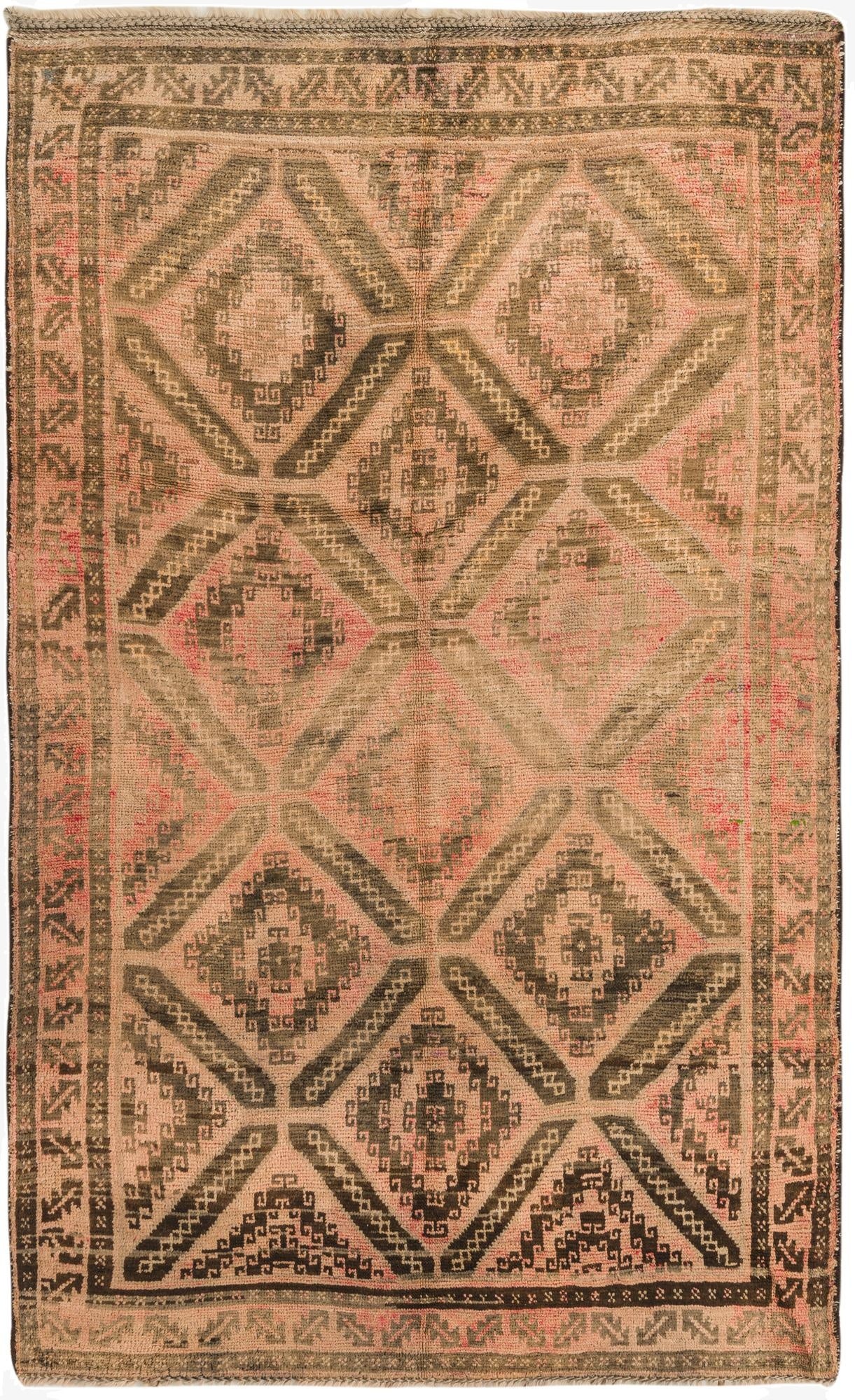 4' x 6' 3  Hand Knotted Balouch Persian Wool Rug