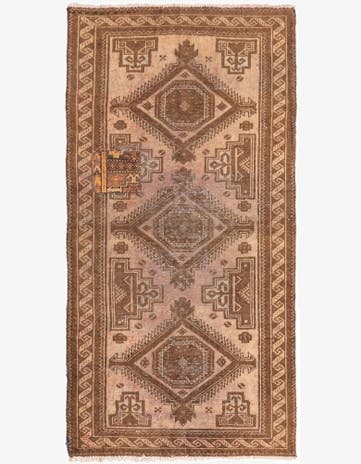 2' 8 x 5' 4 Hand Knotted Balouch Persian Wool Rug