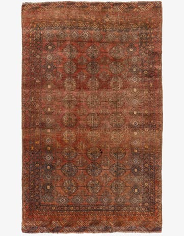 3' 9 x 5' 11 Hand Knotted Balouch Persian Wool Rug