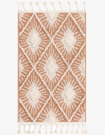 Rust Red Boho Rug