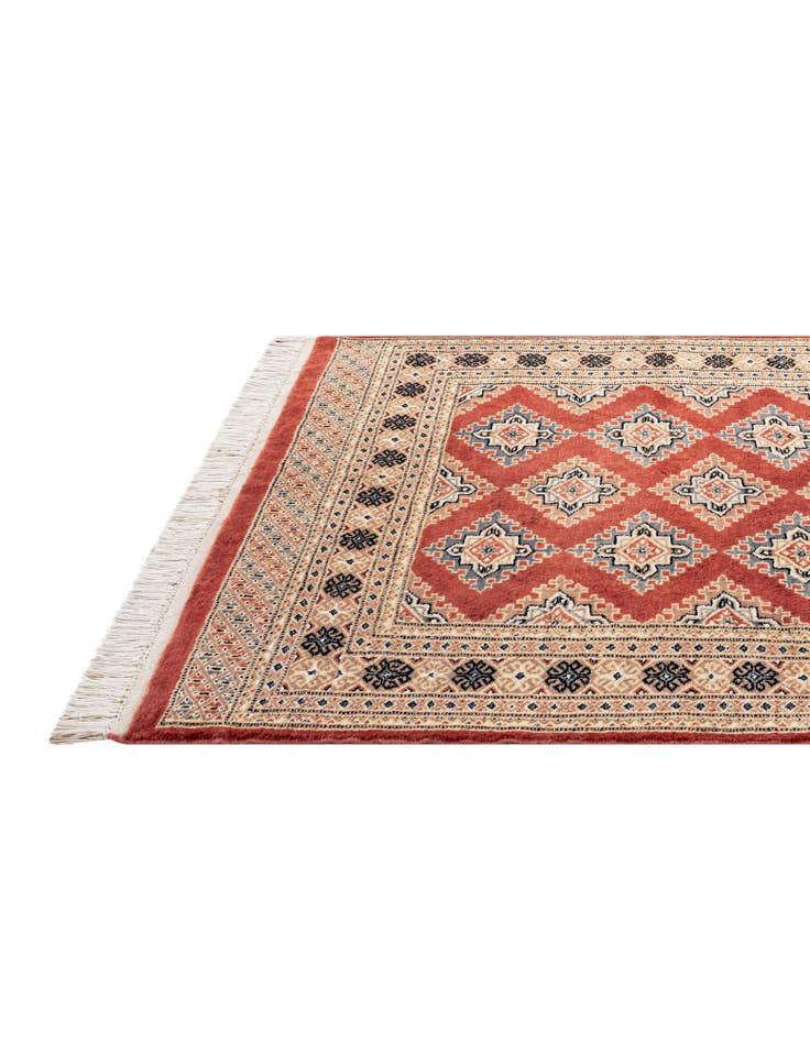 Detail image of 4' 3 x 6' 1 Hand Knotted Bokhara Oriental Wool Rug