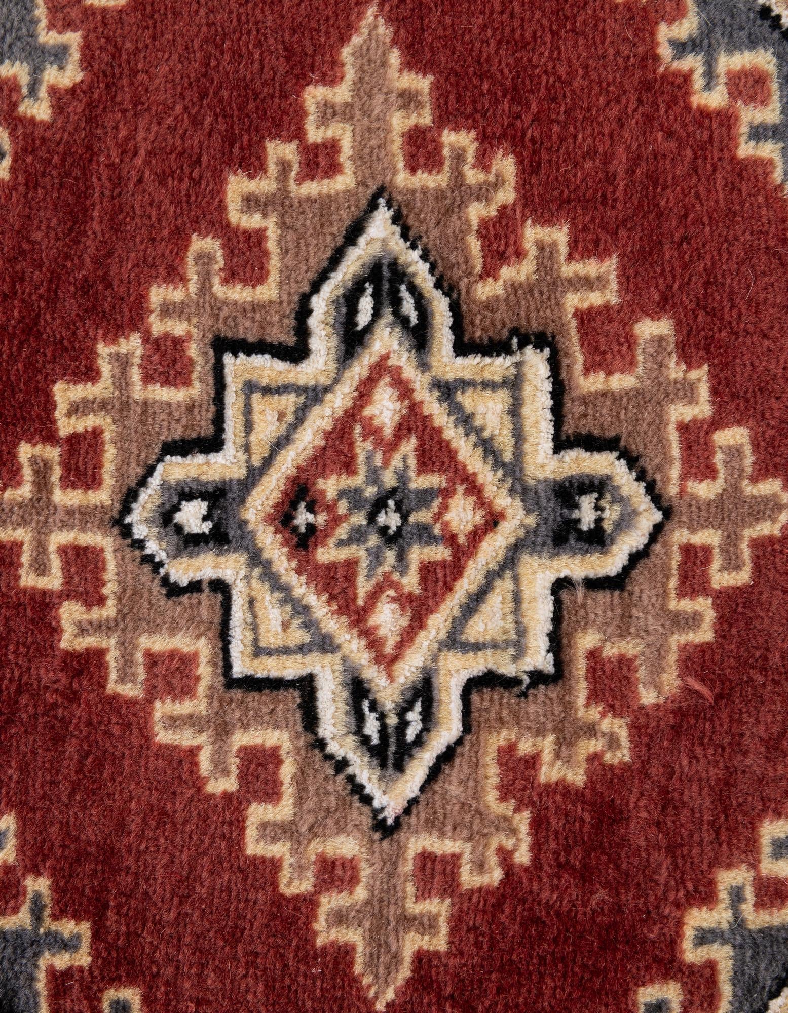 4' 3 x 6' 1 Hand Knotted Bokhara Oriental Wool Rug