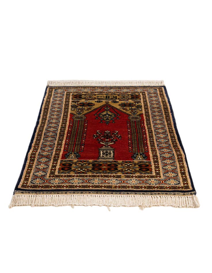 Detail image of 2' 8 x 4' 3  Hand Knotted Bokhara Oriental Wool Rug