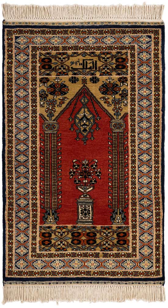 2' 8 x 4' 3 Hand Knotted Bokhara Oriental Wool Rug