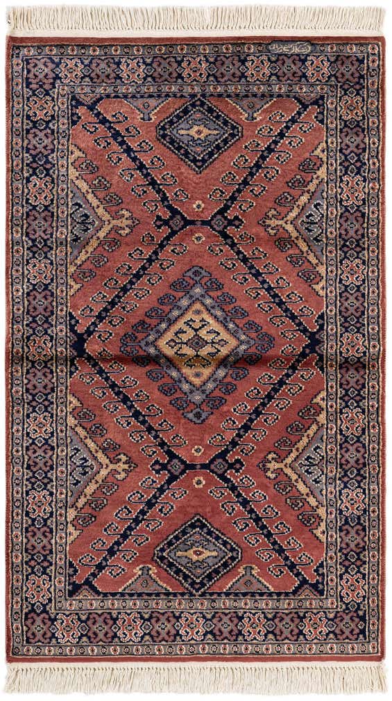 3' 1 x 5' 1 Hand Knotted Bokhara Oriental Rug