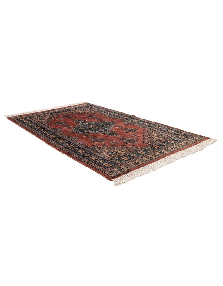 Detail image of 3' 2 x 5' 3  Hand Knotted Bokhara Oriental Wool Rug