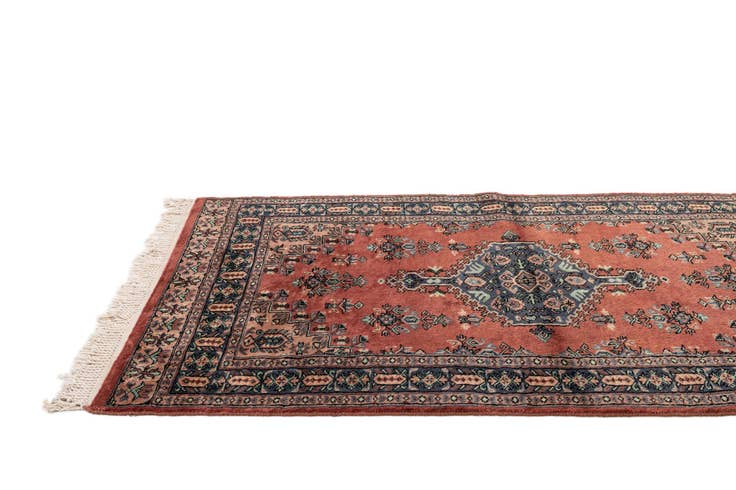 Detail image of 3' 2 x 5' 3 Hand Knotted Bokhara Oriental Wool Rug