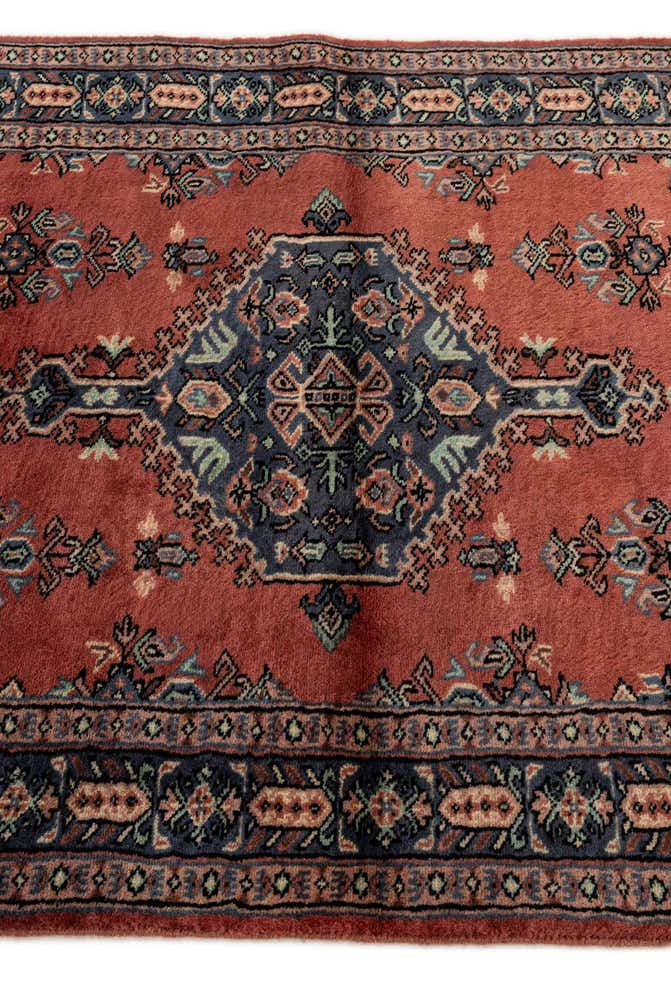 3' 2 x 5' 3 Hand Knotted Bokhara Oriental Wool Rug