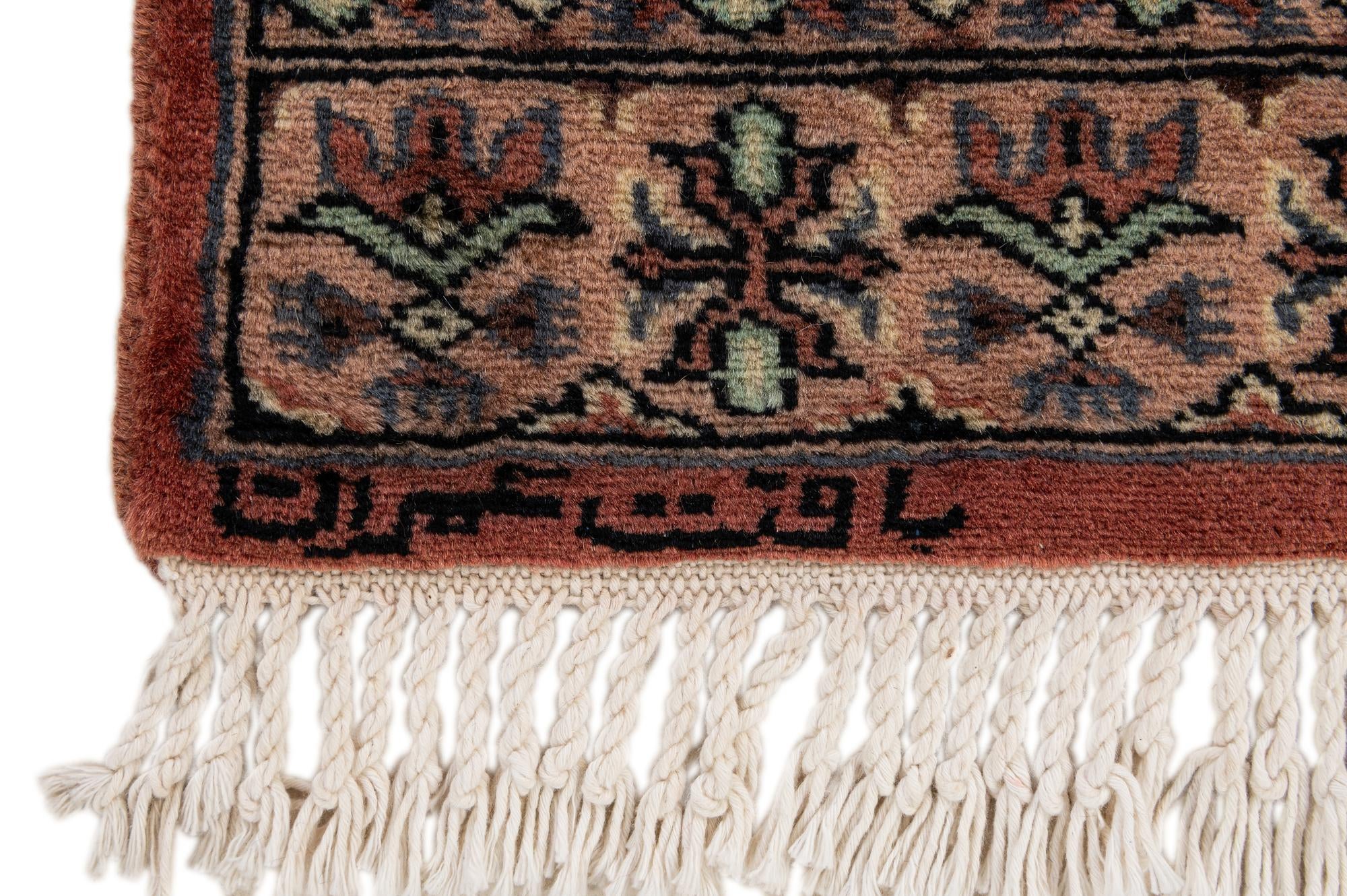 3' 2 x 5' 3 Hand Knotted Bokhara Oriental Wool Rug