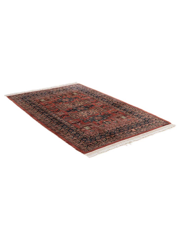 Detail image of 4' 5 x 6' 5 Hand Knotted Bokhara Wool Rug