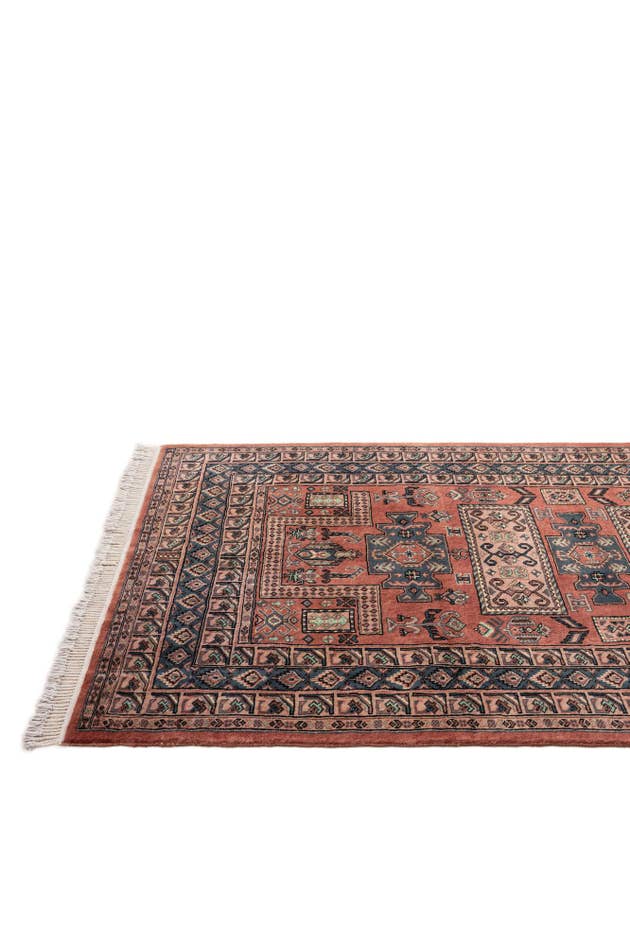 Detail image of 4' 5 x 6' 5 Hand Knotted Bokhara Wool Rug