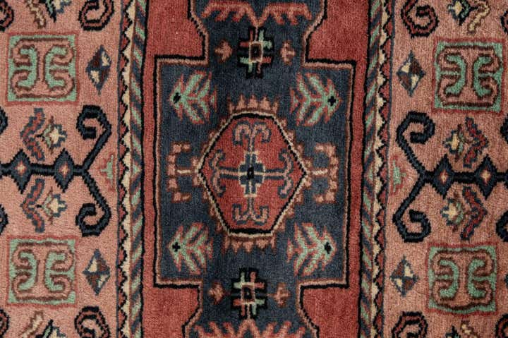 4' 5 x 6' 5 Hand Knotted Bokhara Wool Rug