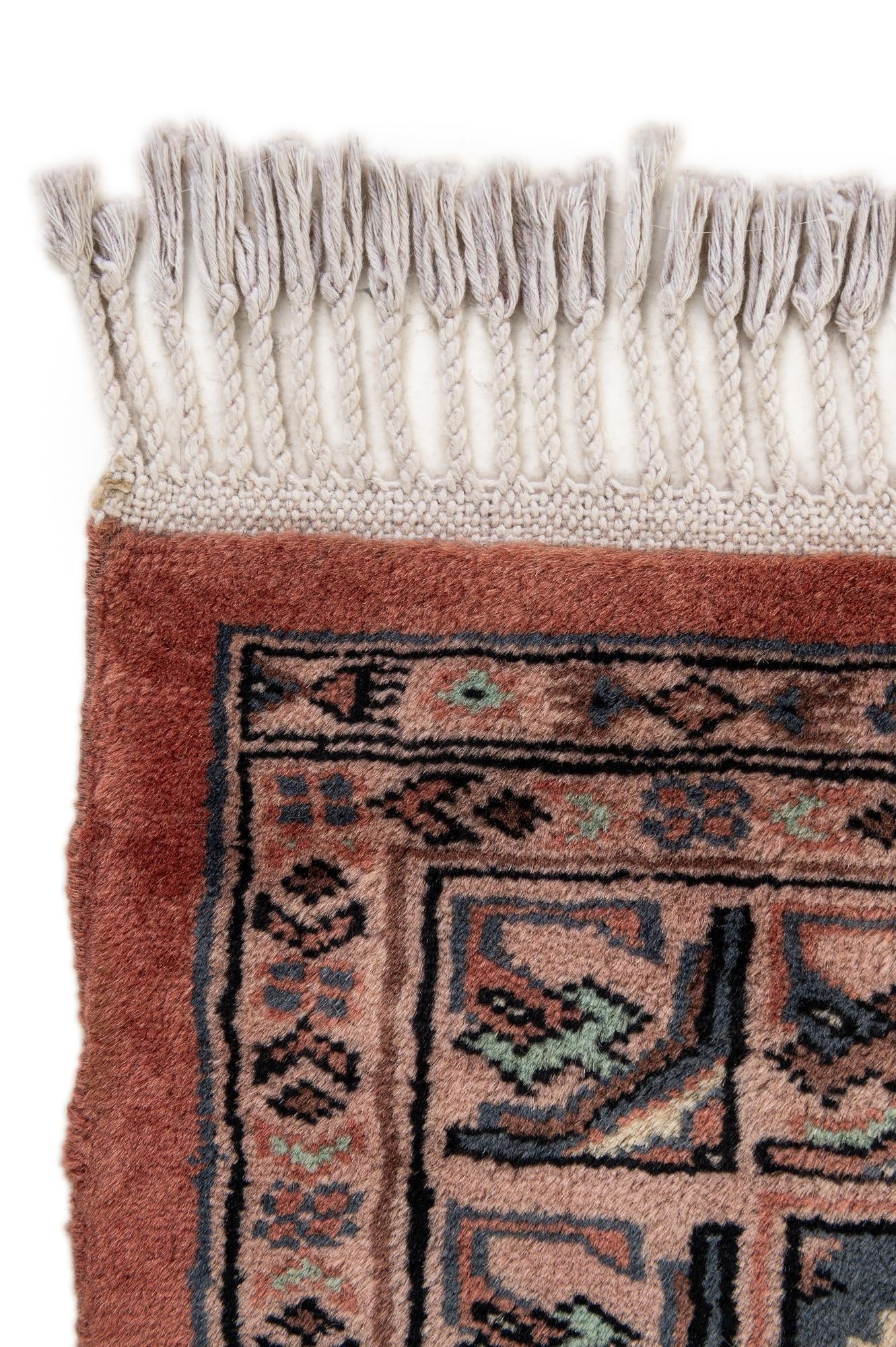 4' 5 x 6' 5 Hand Knotted Bokhara Wool Rug