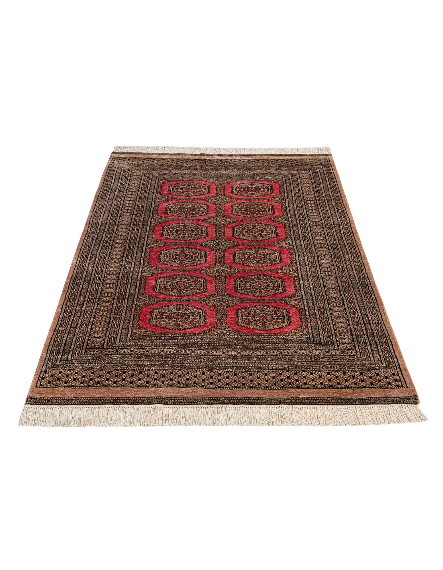 4' 2 x 6' 6 Hand Knotted Bokhara Wool Rug