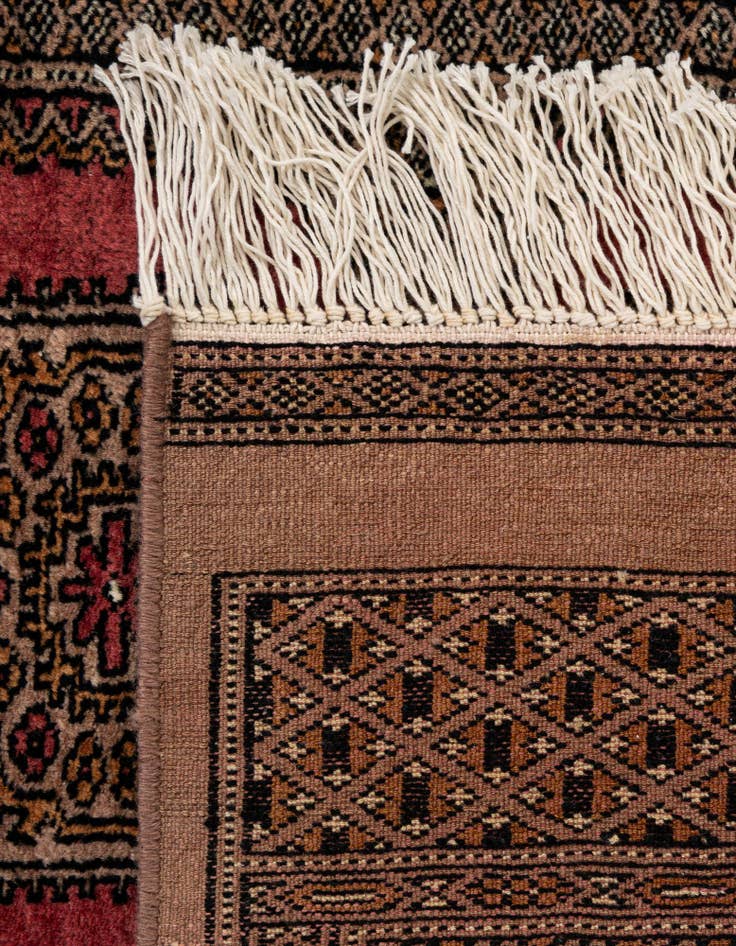 Detail image of 4' 2 x 6' 6  Hand Knotted Bokhara Wool Rug