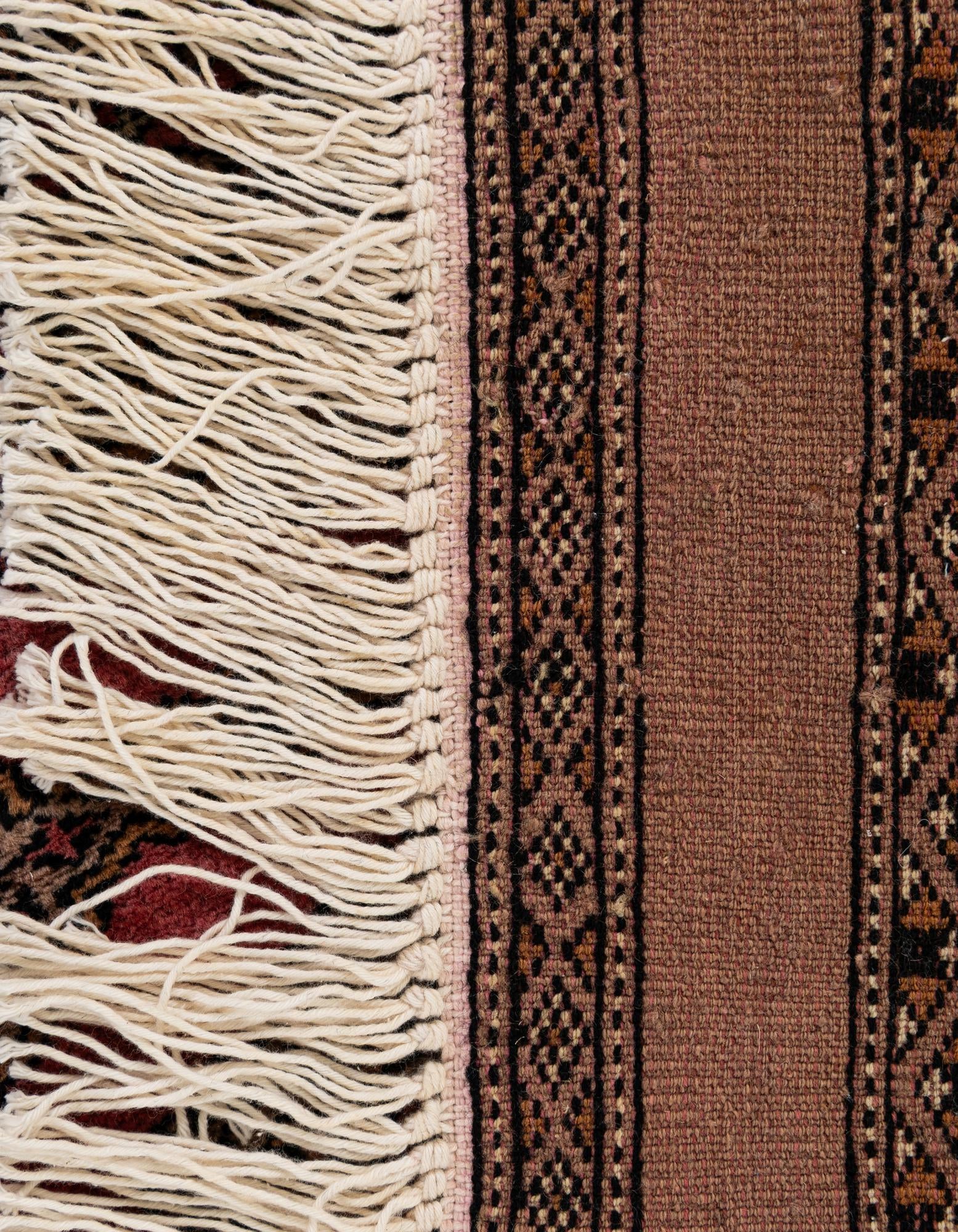 4' 2 x 6' 6 Hand Knotted Bokhara Wool Rug